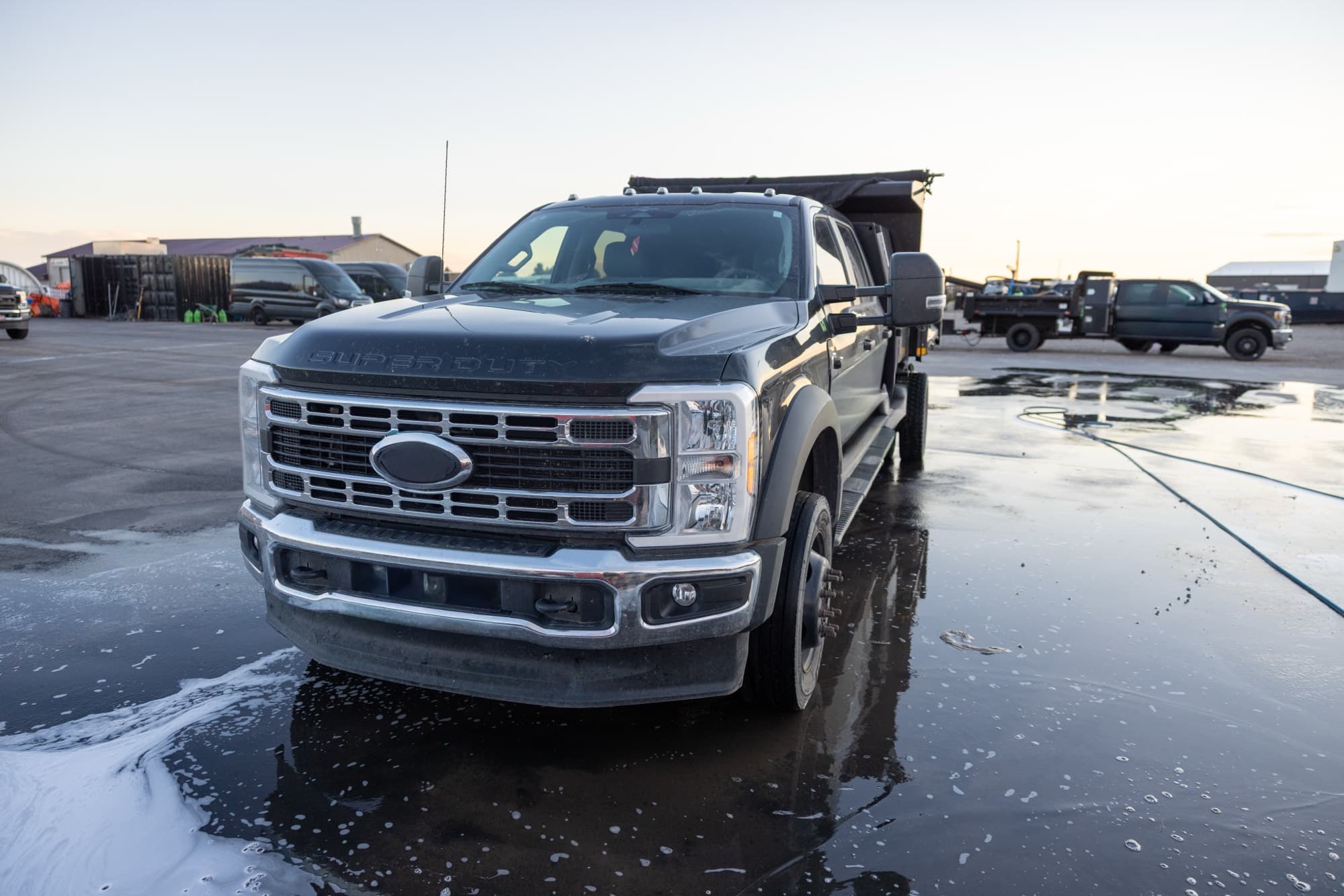 Commercial Super Duty on the wash pad